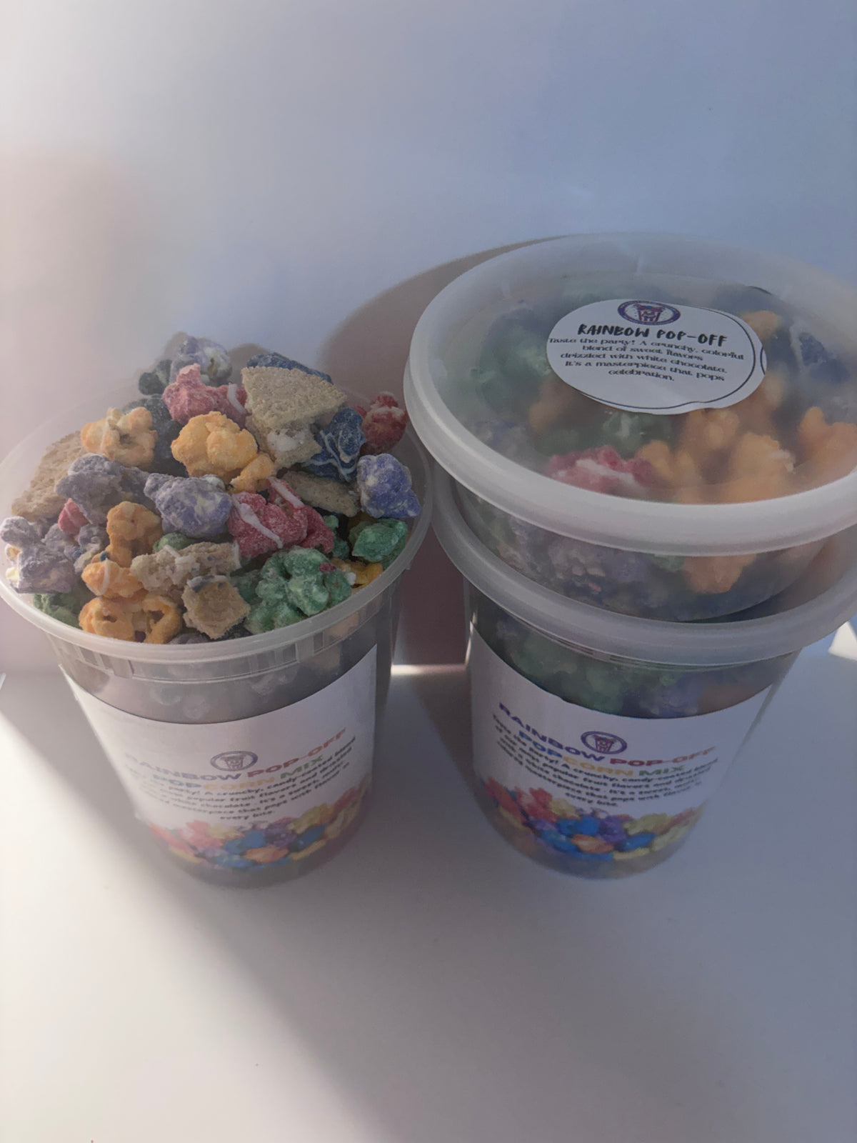 Rainbow Pop-Off Popcorn Mix