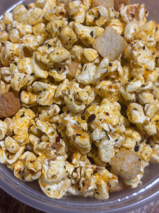 Cheesy Pizza Pie Gourmet Popcorn