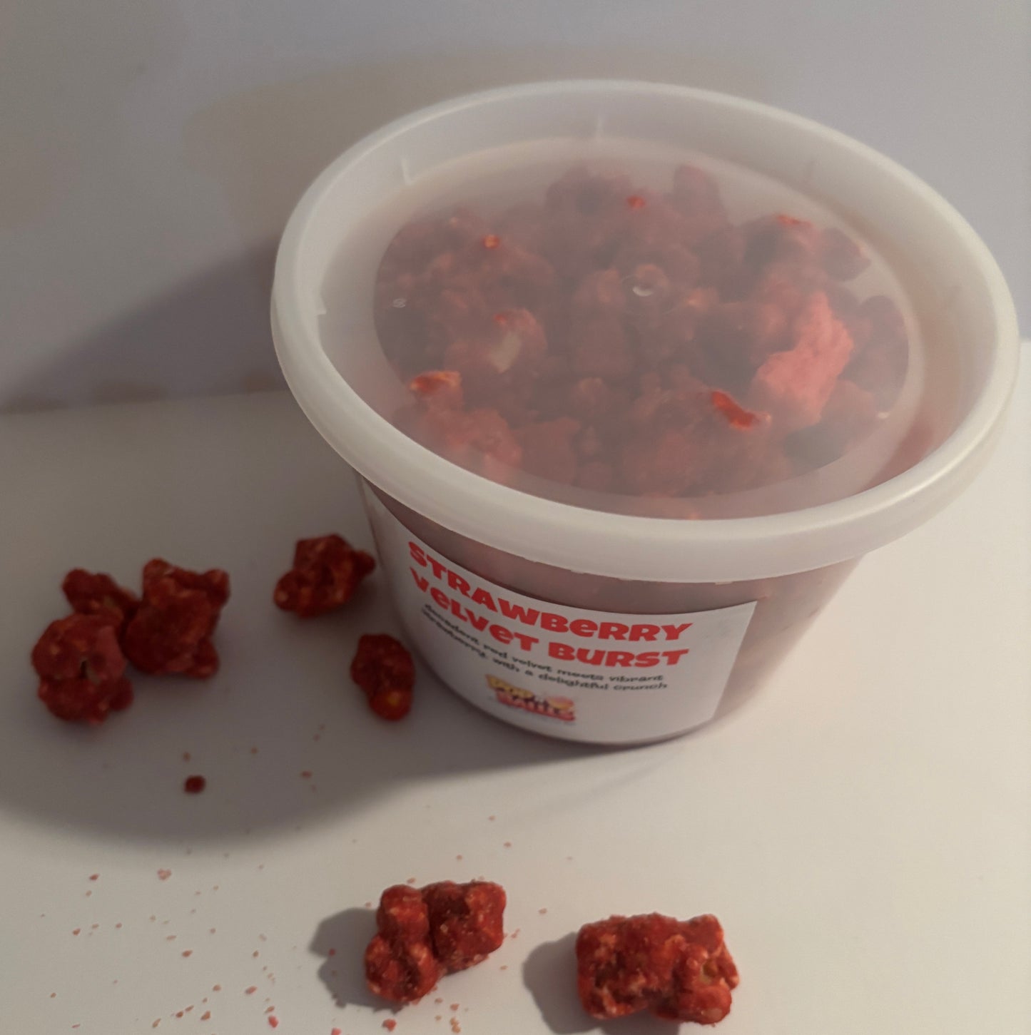 Strawberry Velvet Burst Gourmet Fusion Popcorn Mix