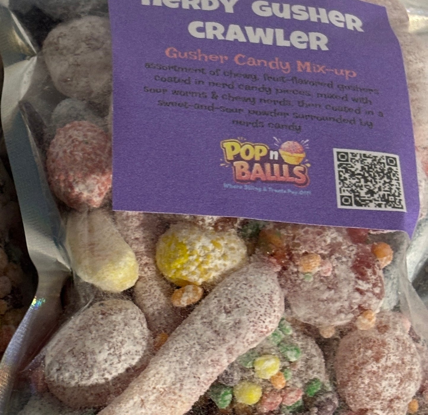 Nerdy Gusher Crawler Fruity Candy| Sour Powdered Coated Gushers Candy Mix-up