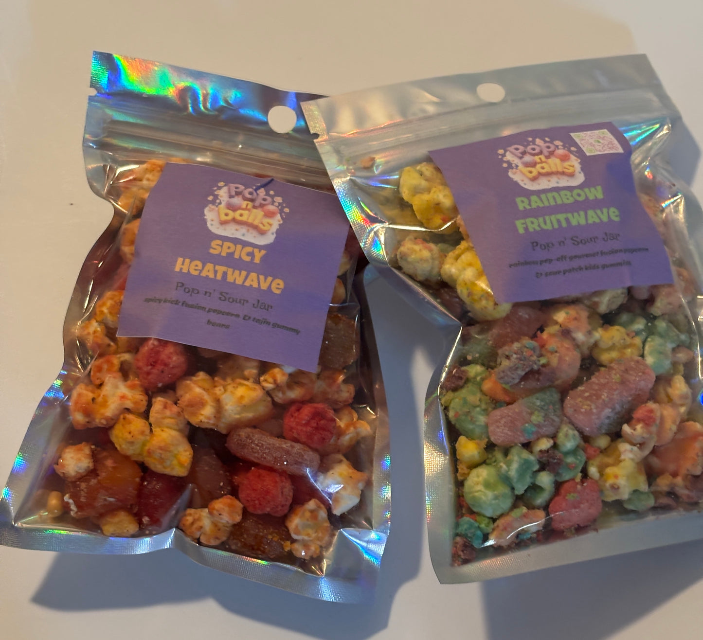 Pop n Sour Edition Pucker Packs Gourmet Gummy Candy & Popcorn Mixes