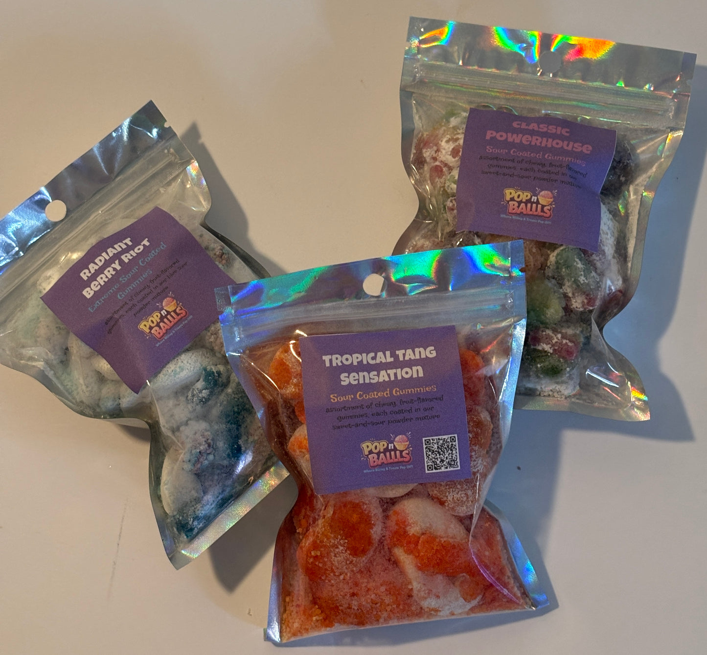 Gourmet Sour Gummy Candy Bag Edition Pucker Packs