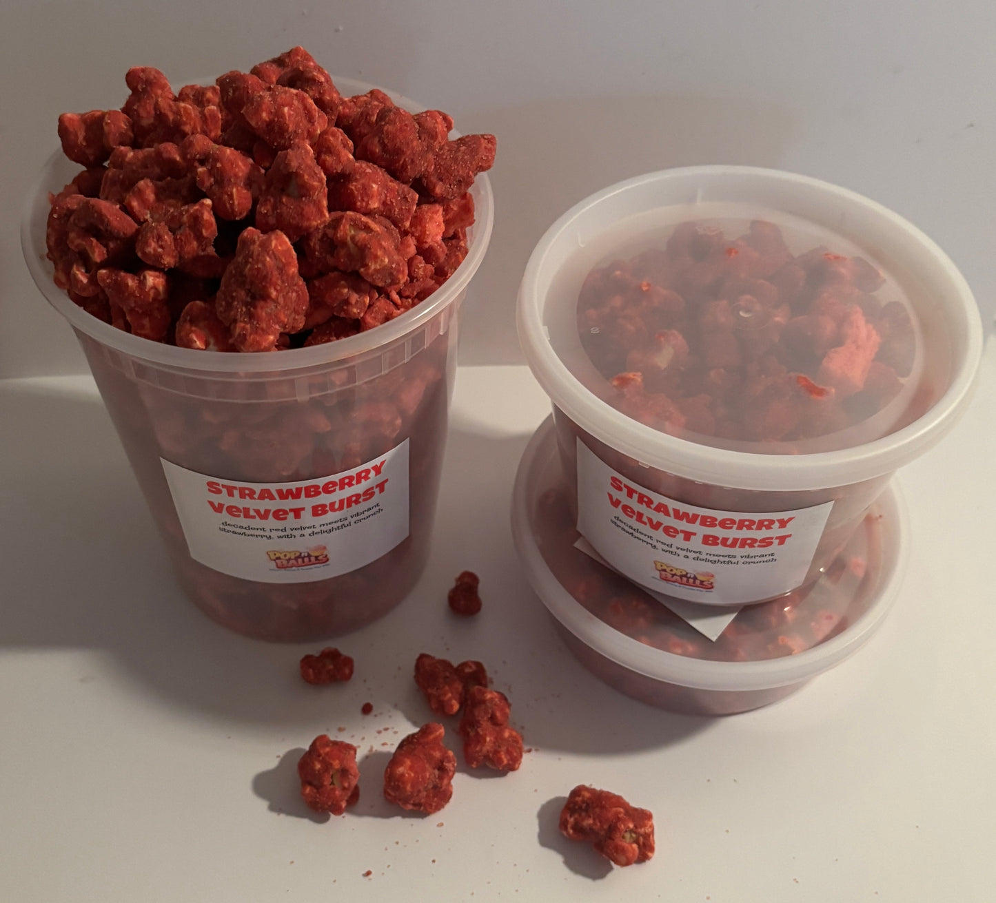 Strawberry Velvet Burst Gourmet Fusion Popcorn Mix