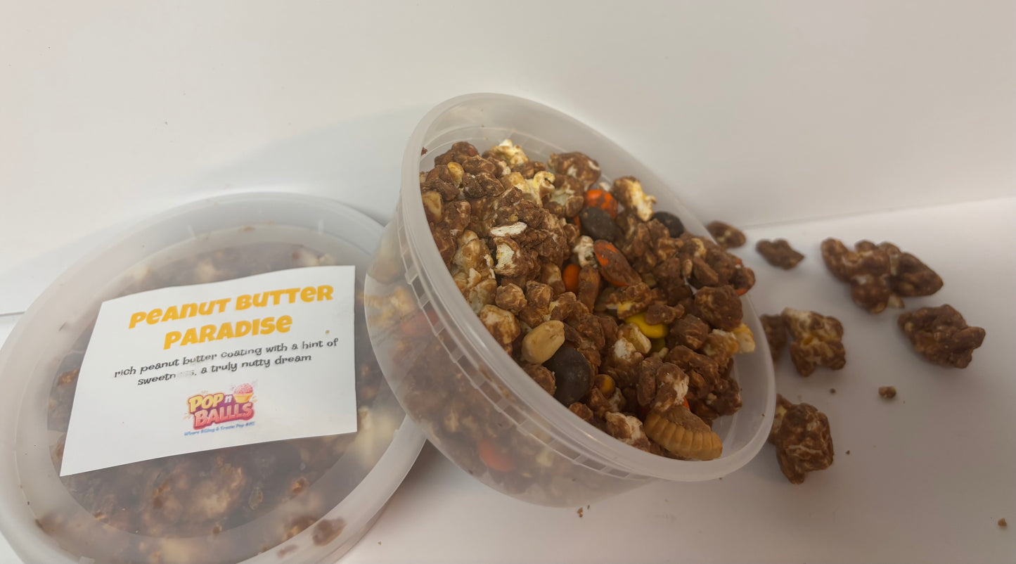 Peanut Butter Paradise Gourmet Fusion Popcorn Mix