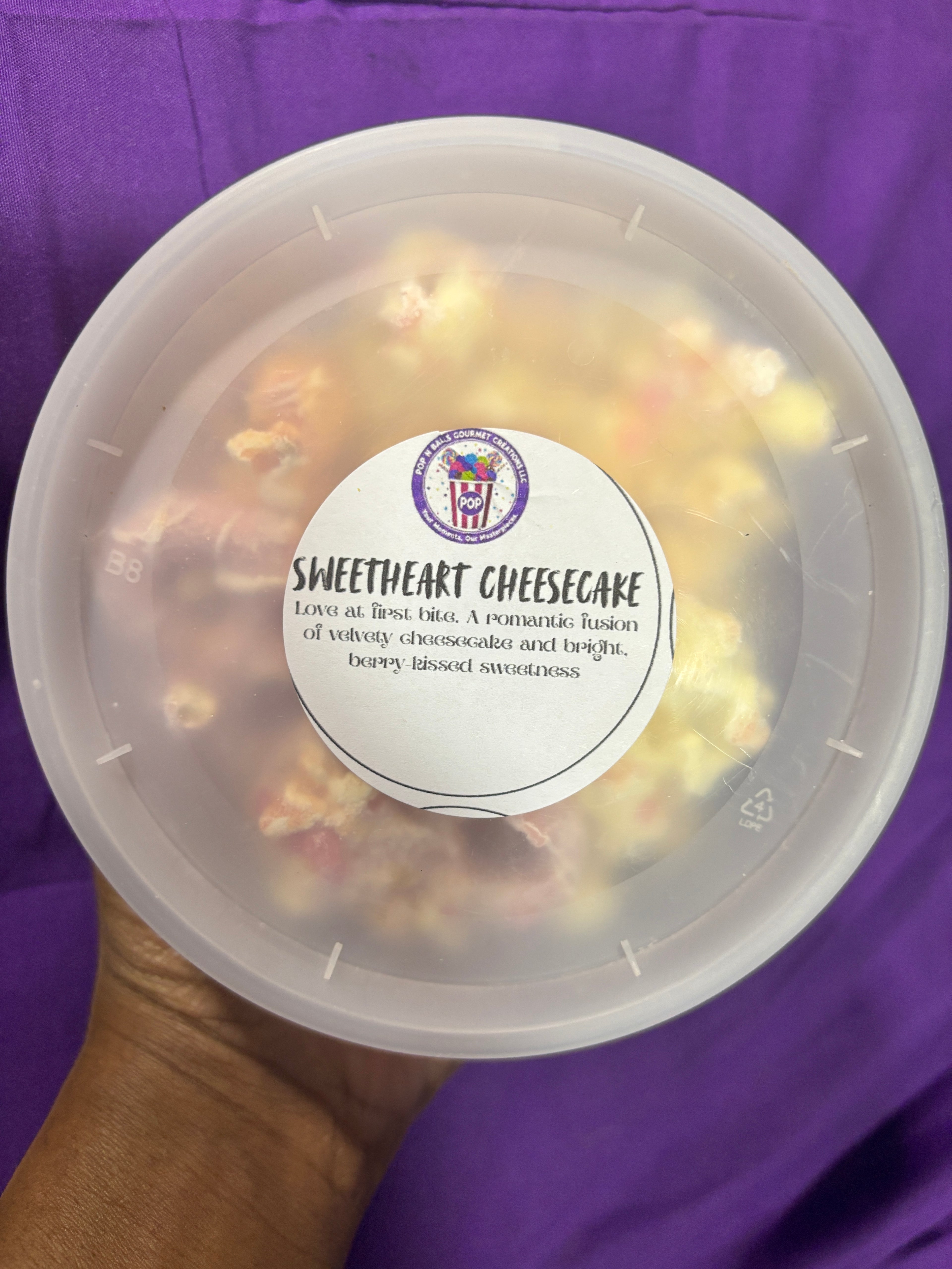 Sweetheart Cheesecake Gourmet Popcorn