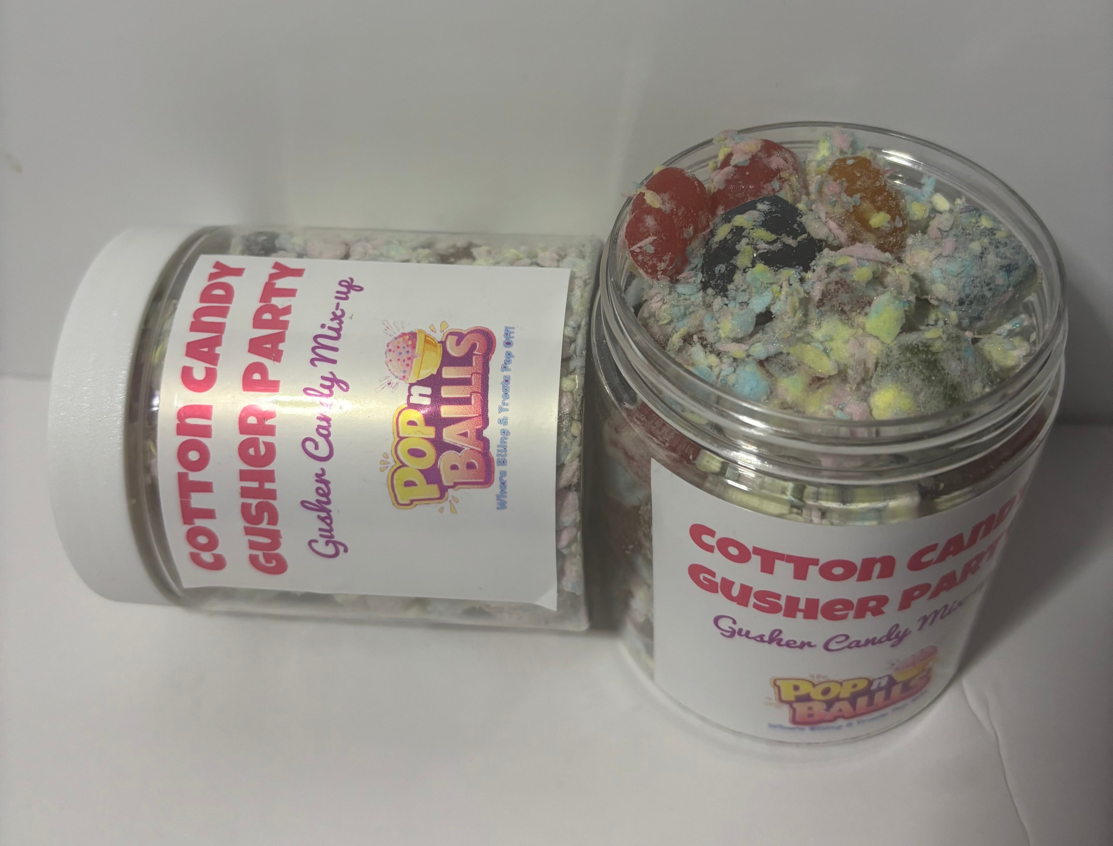 Cotton Candy Coated Gusher Party Sour Jar
