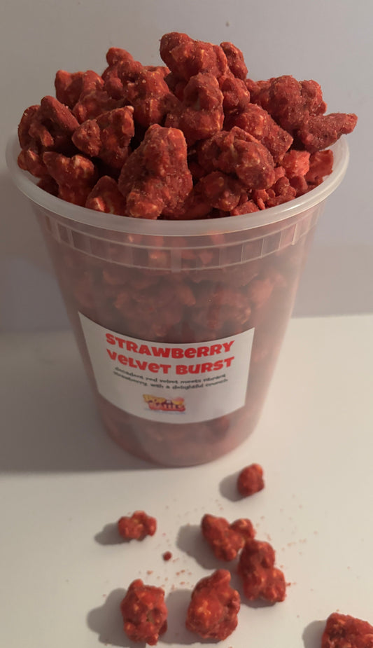 Strawberry Velvet Burst Gourmet Fusion Popcorn Mix