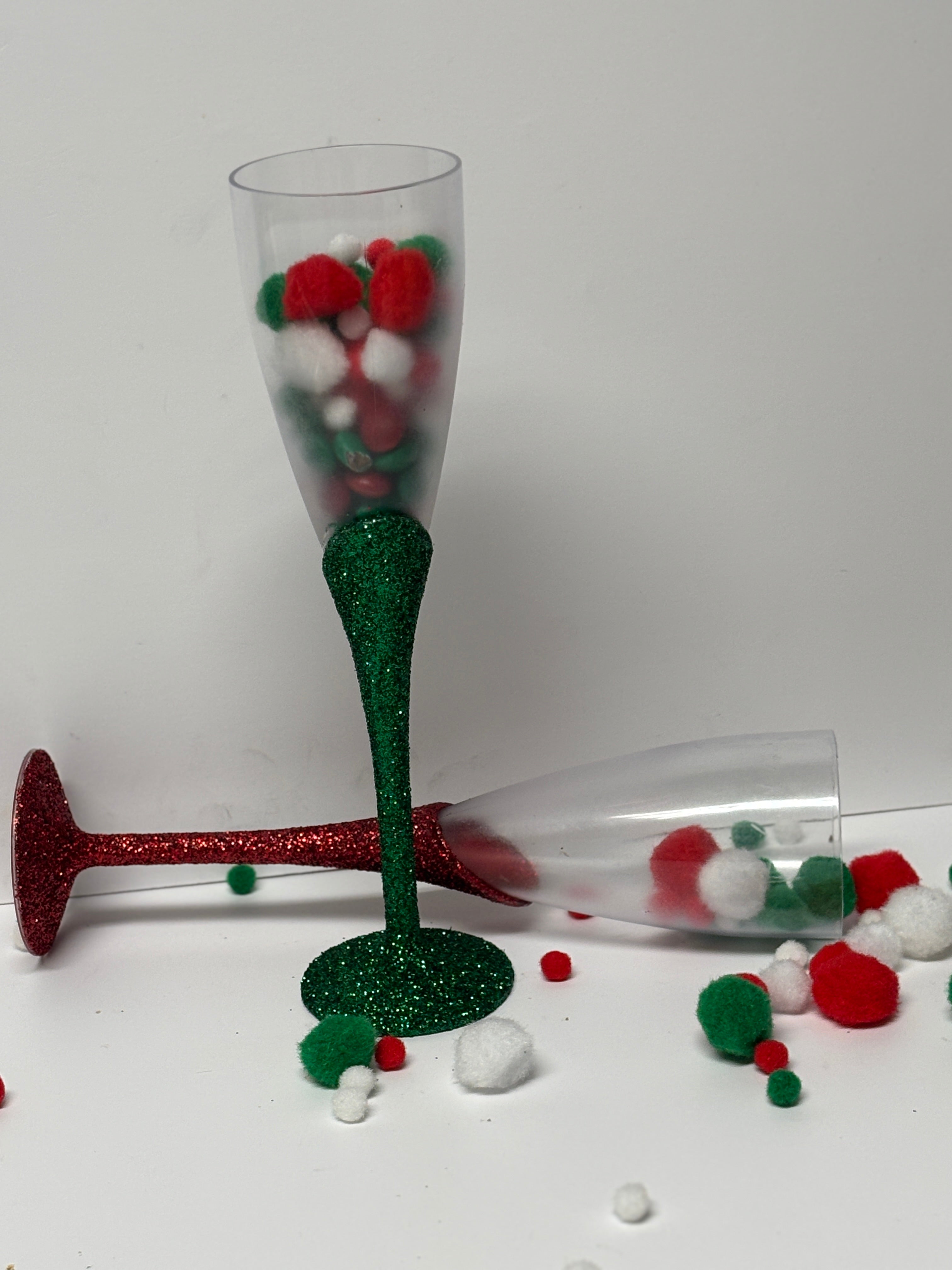 The Holiday Cheer Glitter Flute Duo LIMITED EDITION