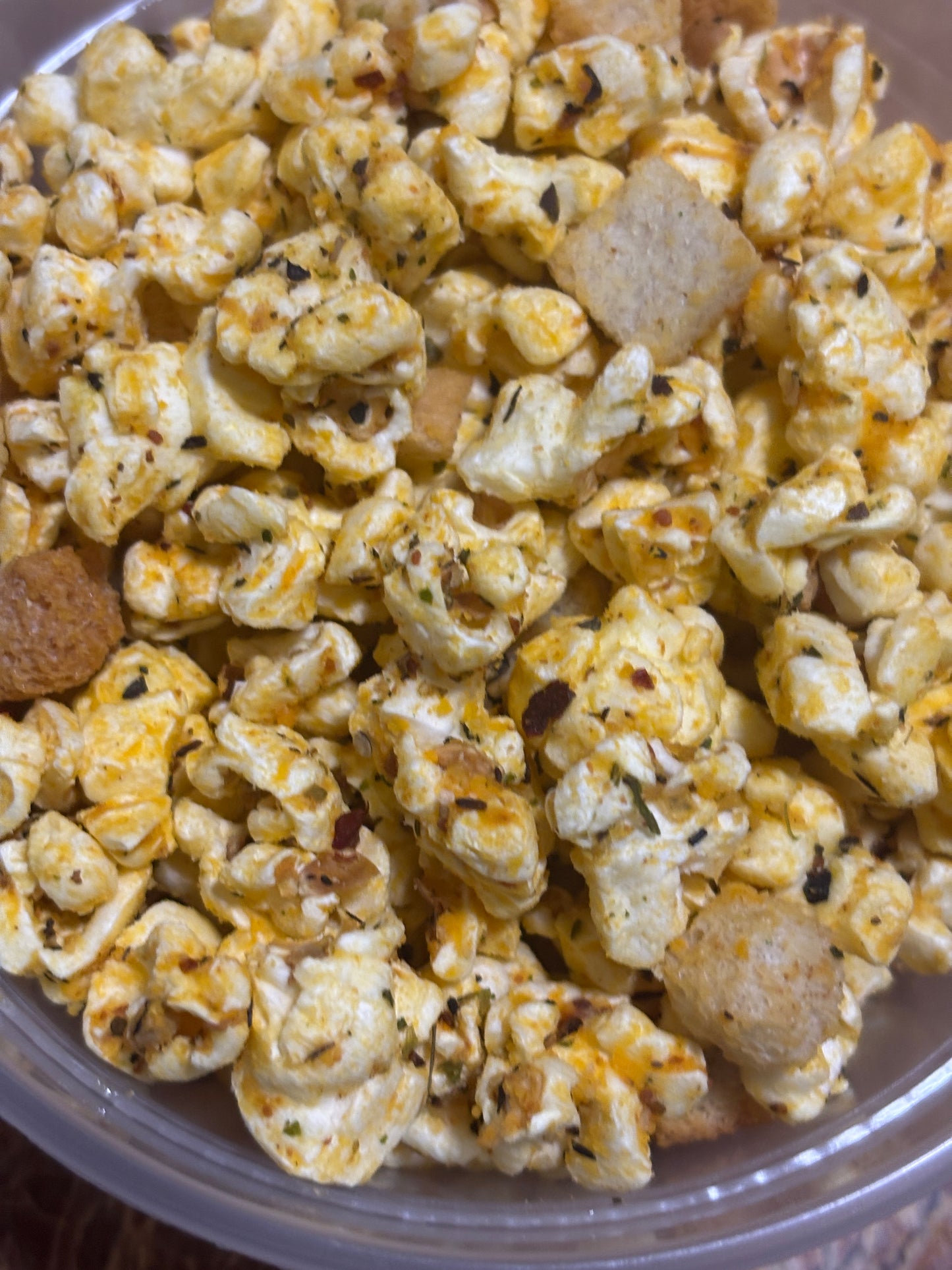 Cheesy Pizza Pie Gourmet Popcorn
