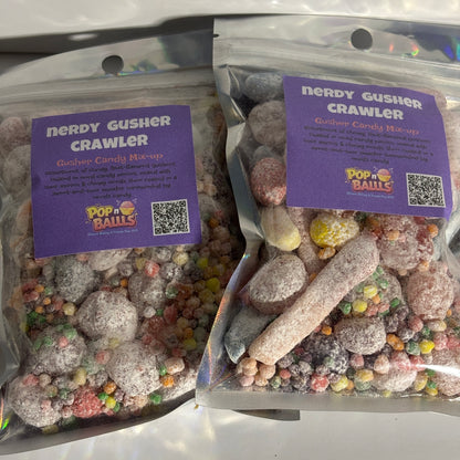 Nerdy Gusher Crawler Fruity Candy| Sour Powdered Coated Gushers Candy Mix-up