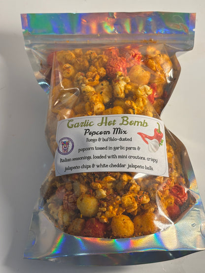 Garlic Hot Bomb Popcorn Mix