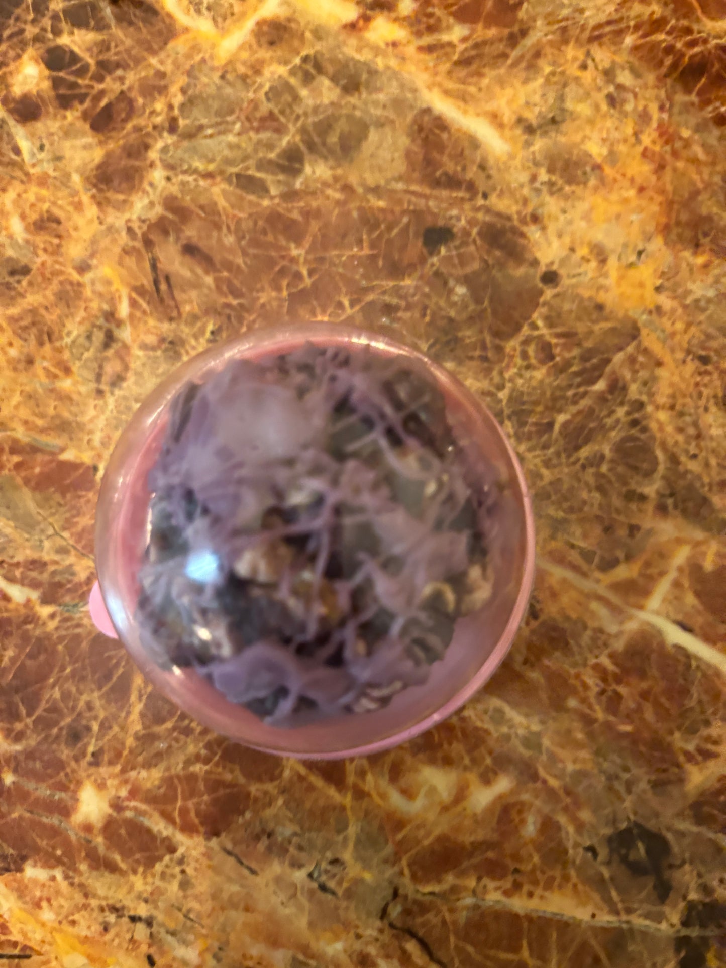 Purple Popcorn Ball