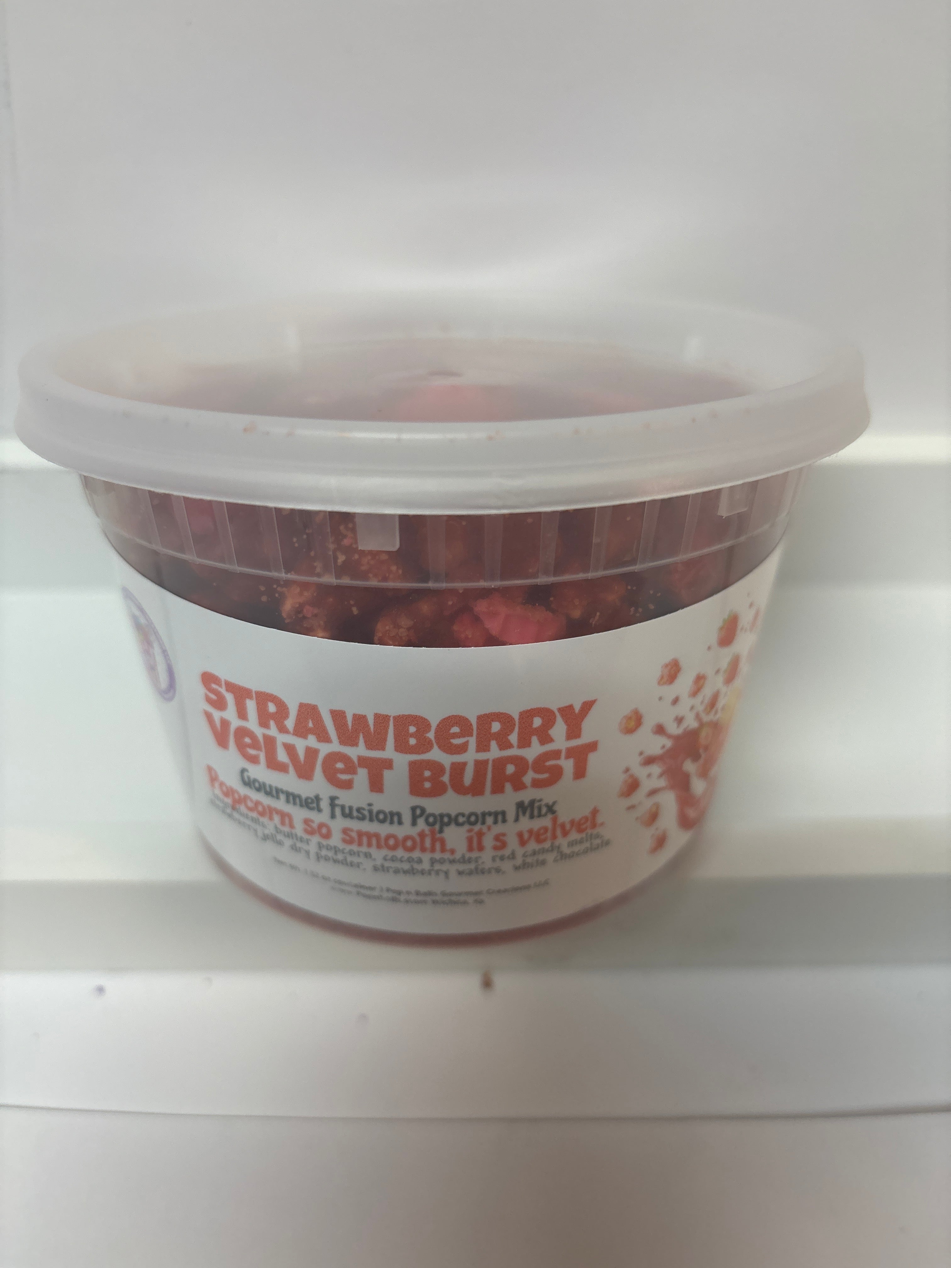 Strawberry Velvet Burst Gourmet Fusion Popcorn Mix