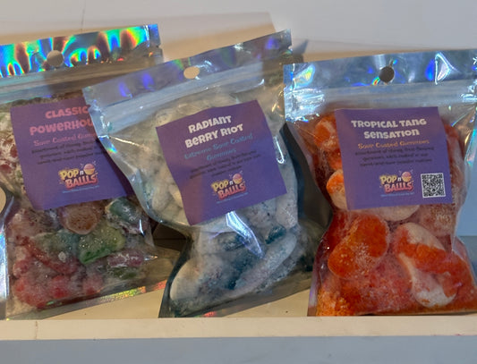 Gourmet Sour Gummy Candy Bag Edition Pucker Packs