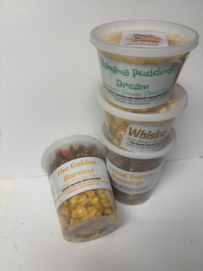 The Golden Harvest Gourmet Fusion Popcorn Mix |Showstopper Fusion Mix