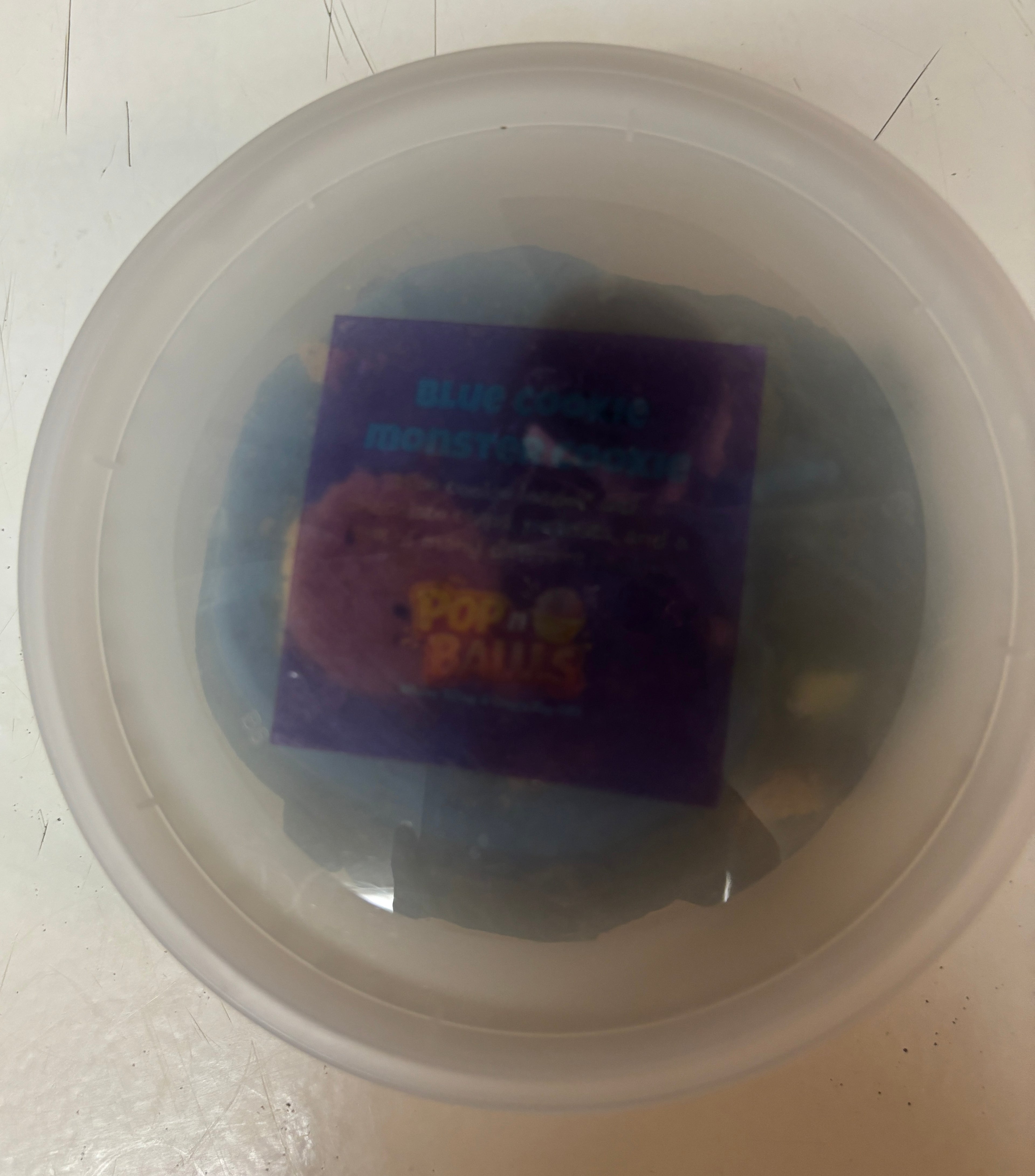 Blue Cookie Monster Cookie