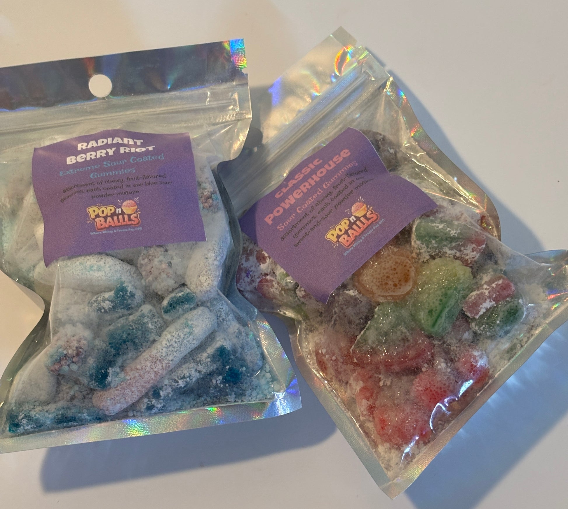 Gourmet Sour Gummy Candy Bag Edition Pucker Packs| Tropical Riot Pucker Pack 