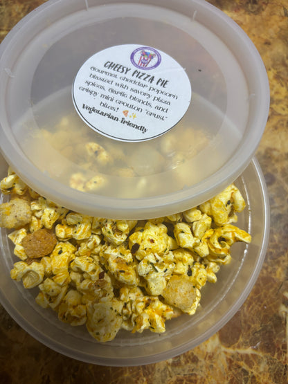 Cheesy Pizza Pie Gourmet Popcorn