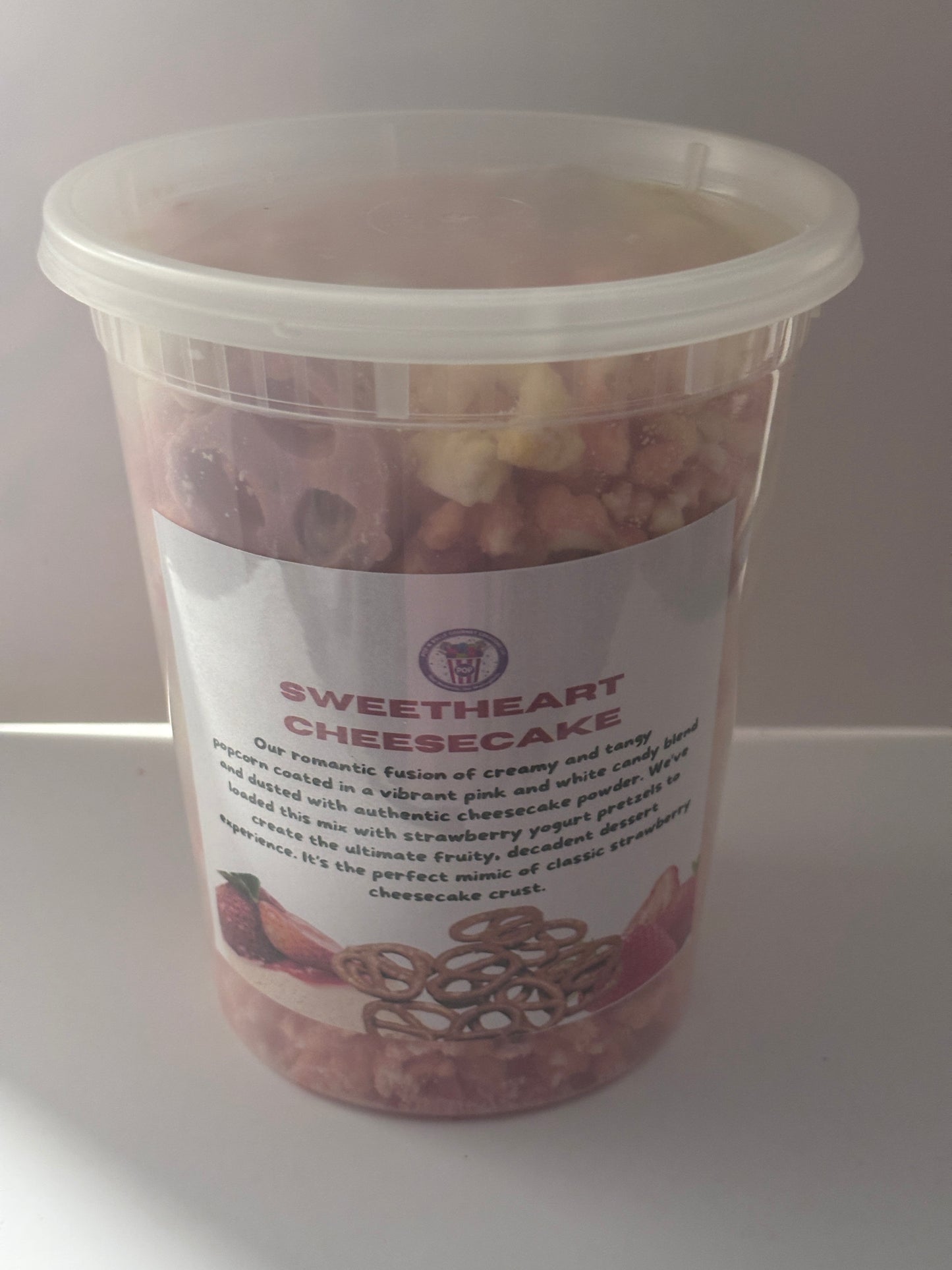 Sweetheart Cheesecake Popcorn Mix