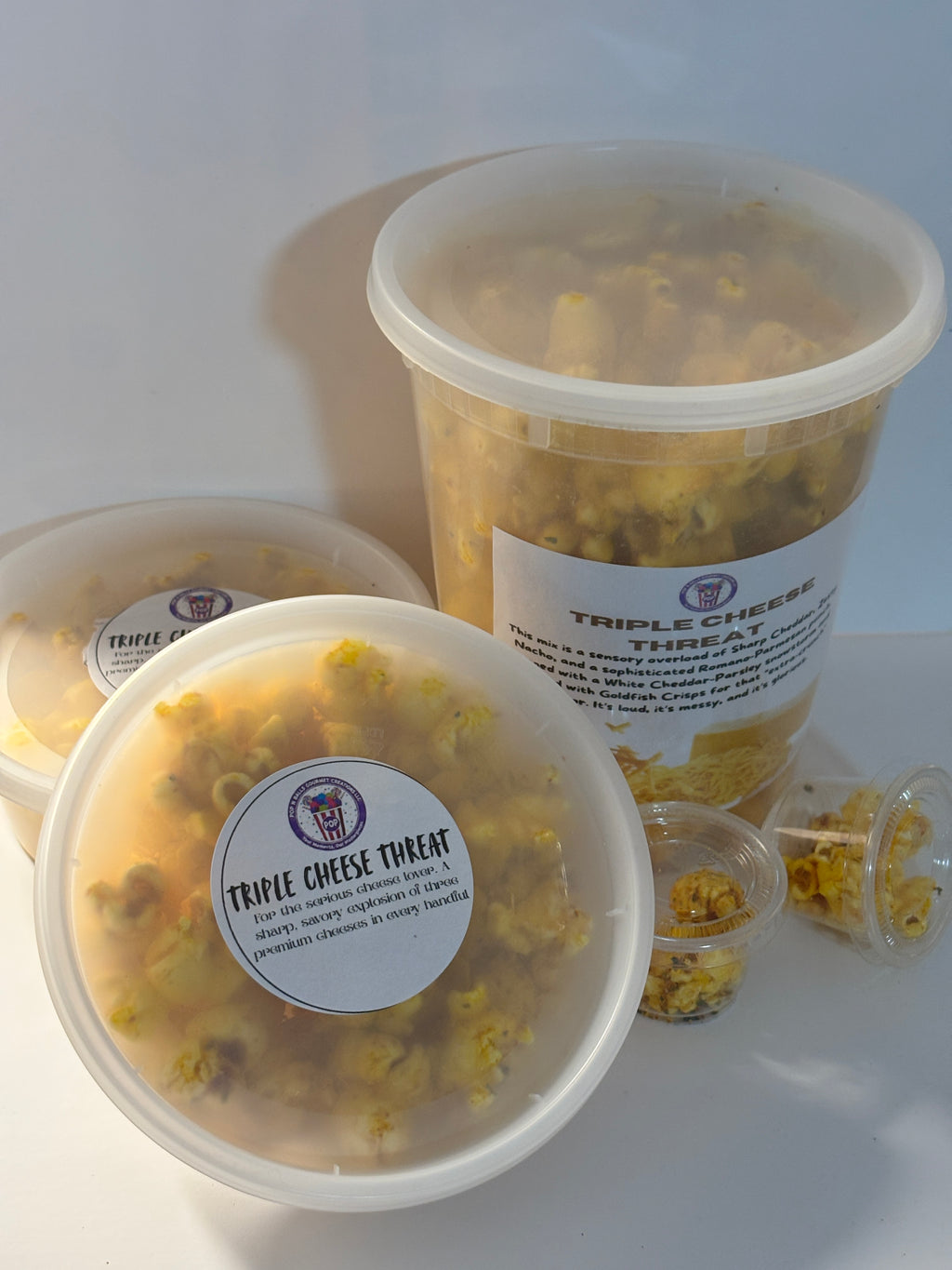 Triple Cheese Threat Gourmet Popcorn