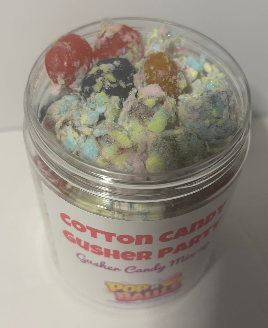 Cotton Candy Coated Gusher Party Sour Jar