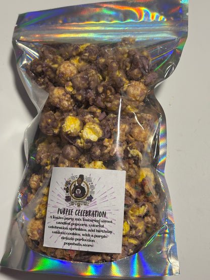 Purple Celebration Popcorn Mix
