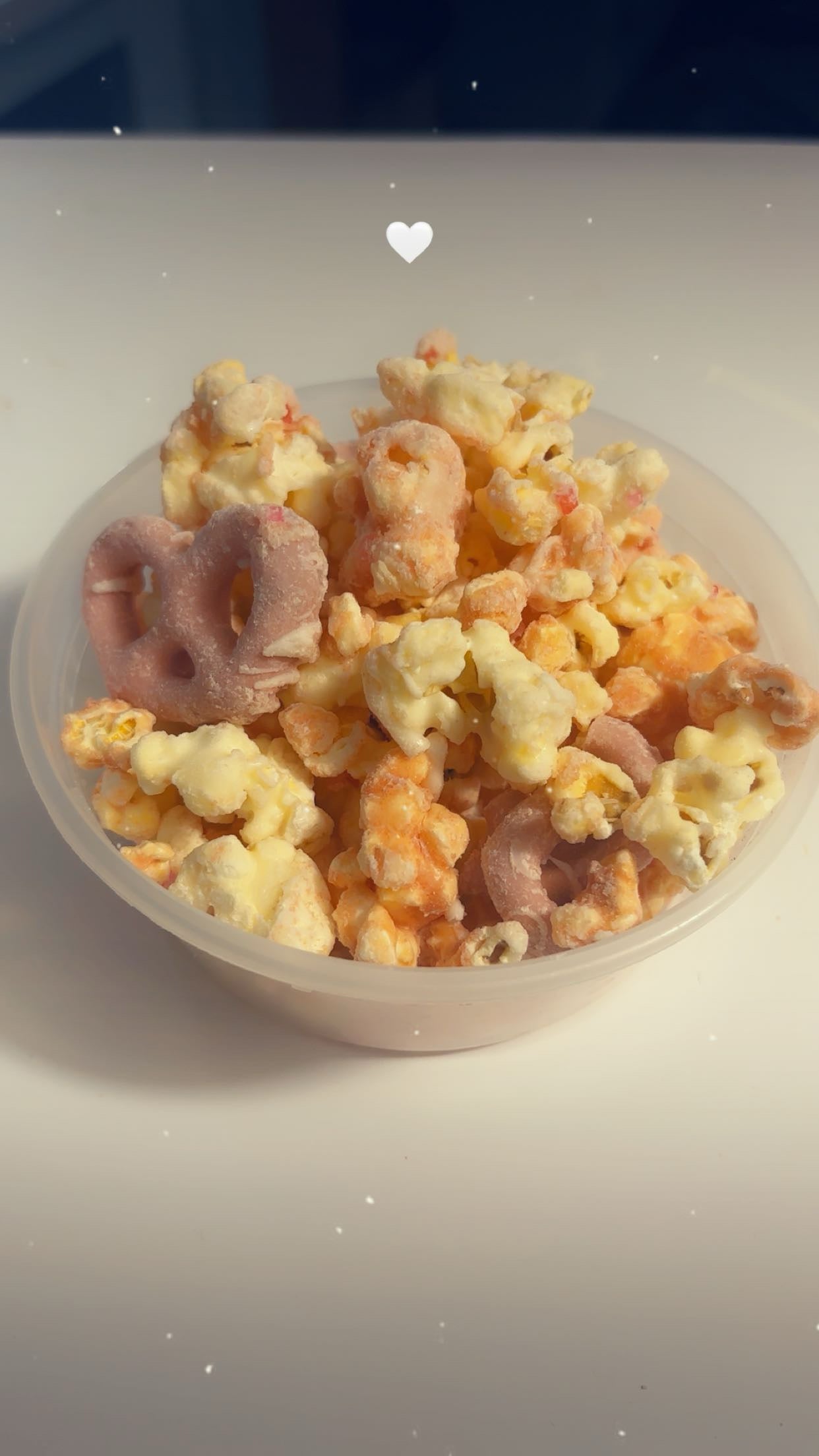 Sweetheart Cheesecake Popcorn Mix