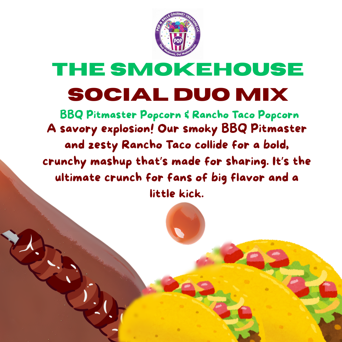 COMING SOON!!! The Smokehouse Social Duo Popcorn Tub