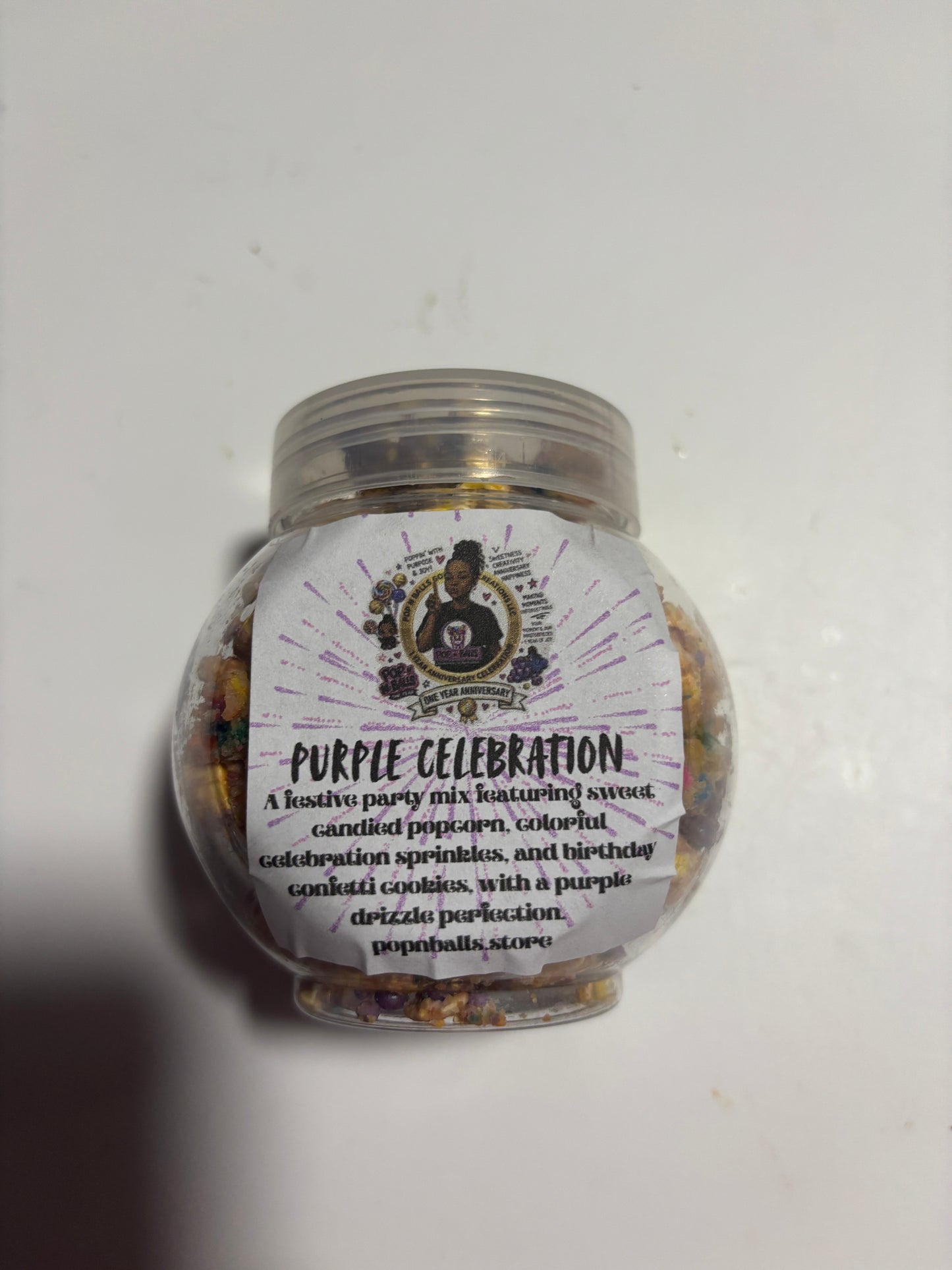 Purple Celebration Popcorn Mix