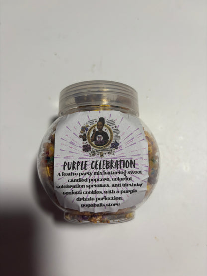 Purple Celebration Popcorn Mix