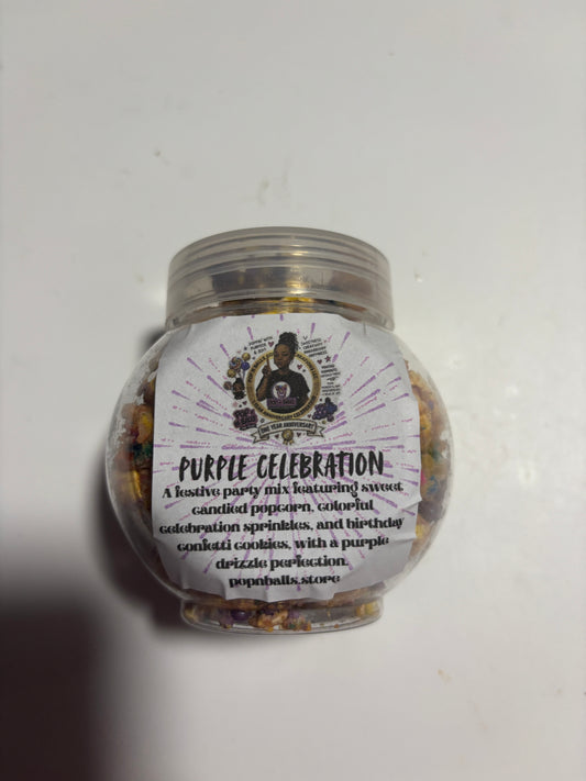 Purple Celebration Popcorn Mix