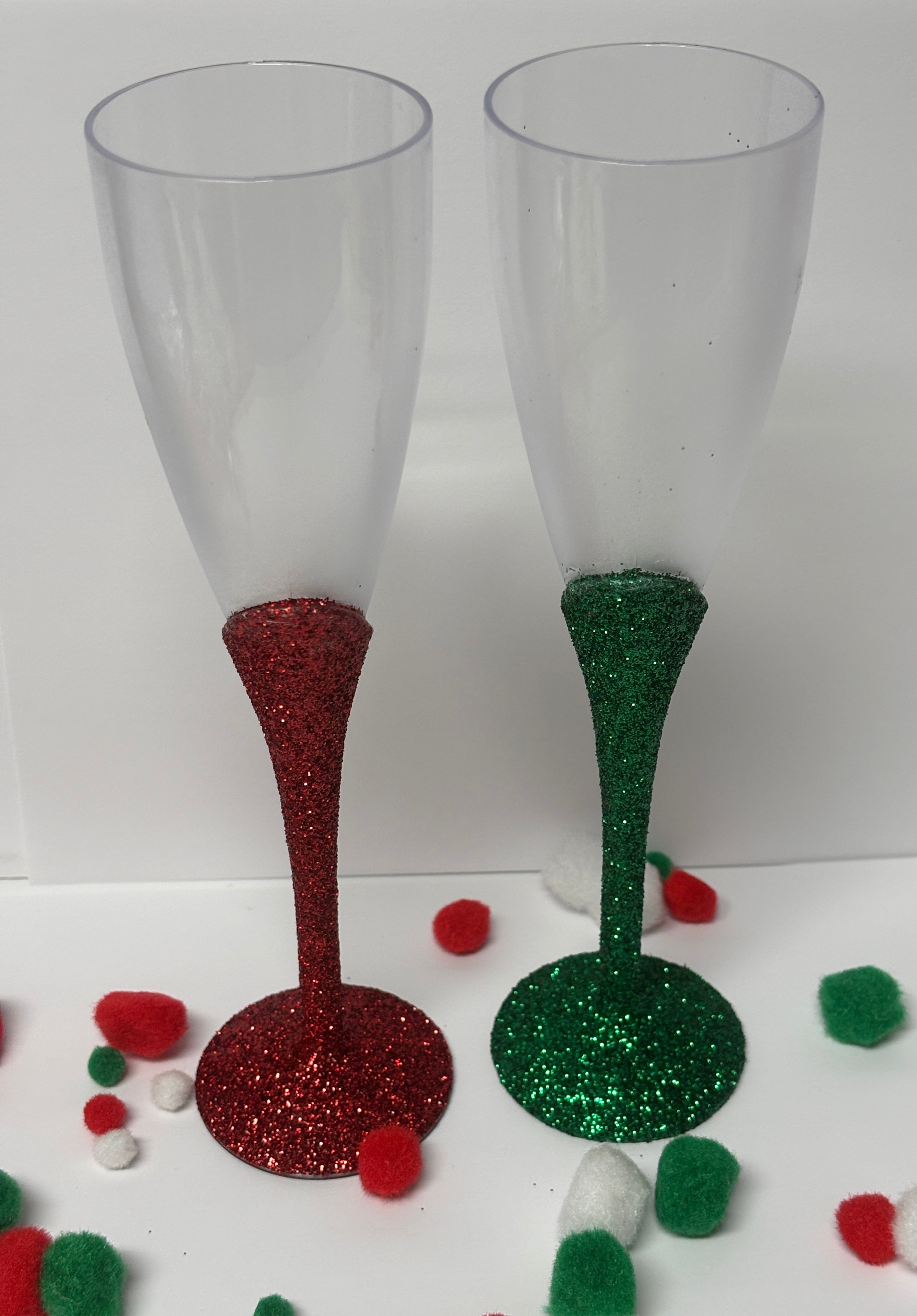 The Holiday Cheer Glitter Flute Duo LIMITED EDITION