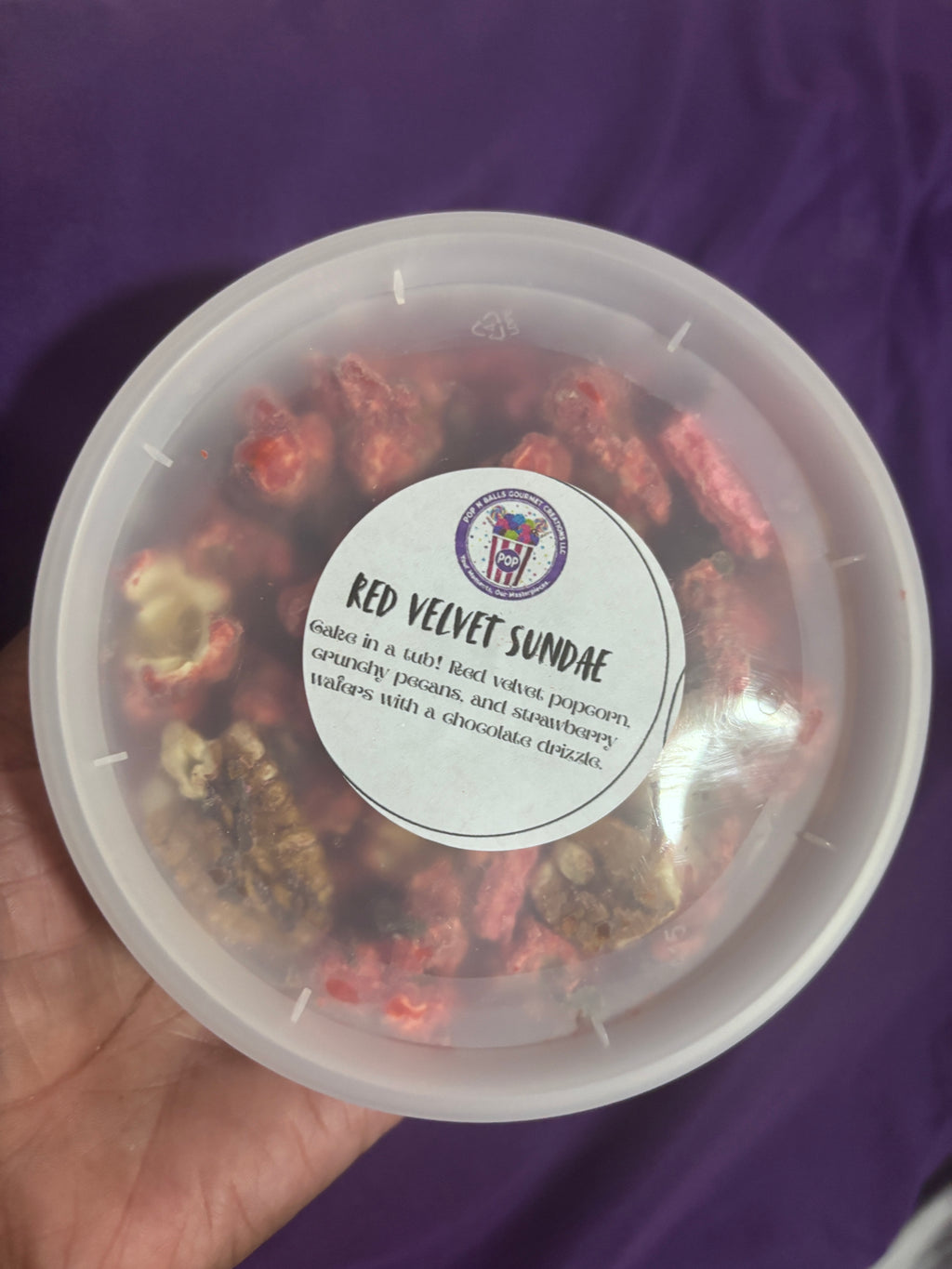 Red Velvet Sundae Gourmet Popcorn Mix