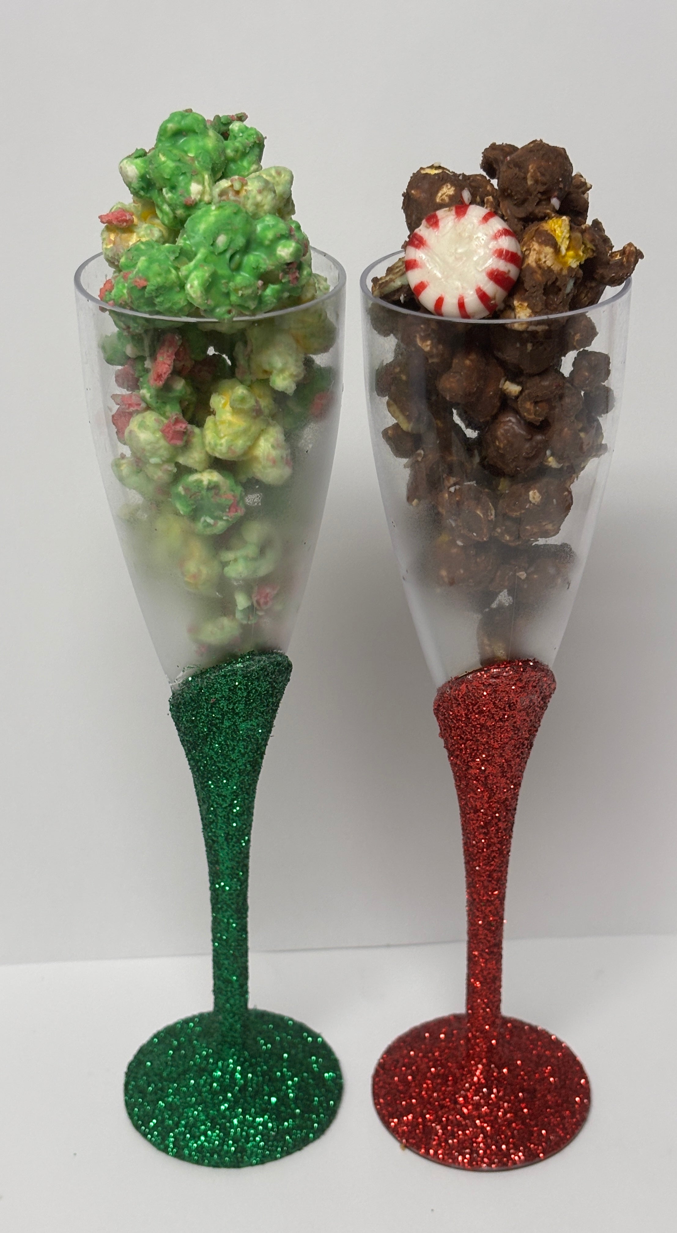 The Zing Popcorn Glitter Flute Wine Glass
