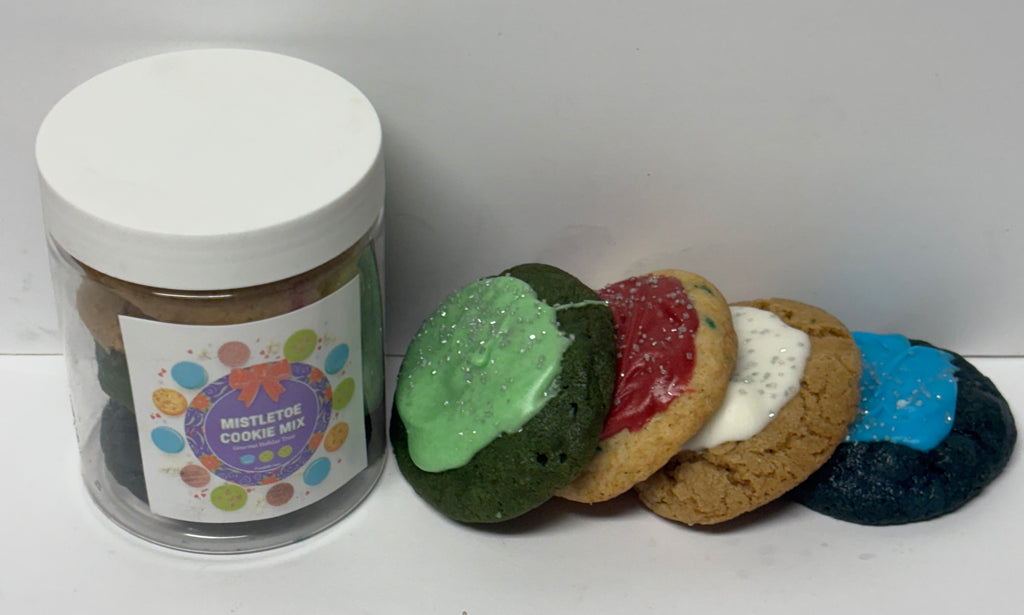 Mistletoe Mini Cookie Mix Jars