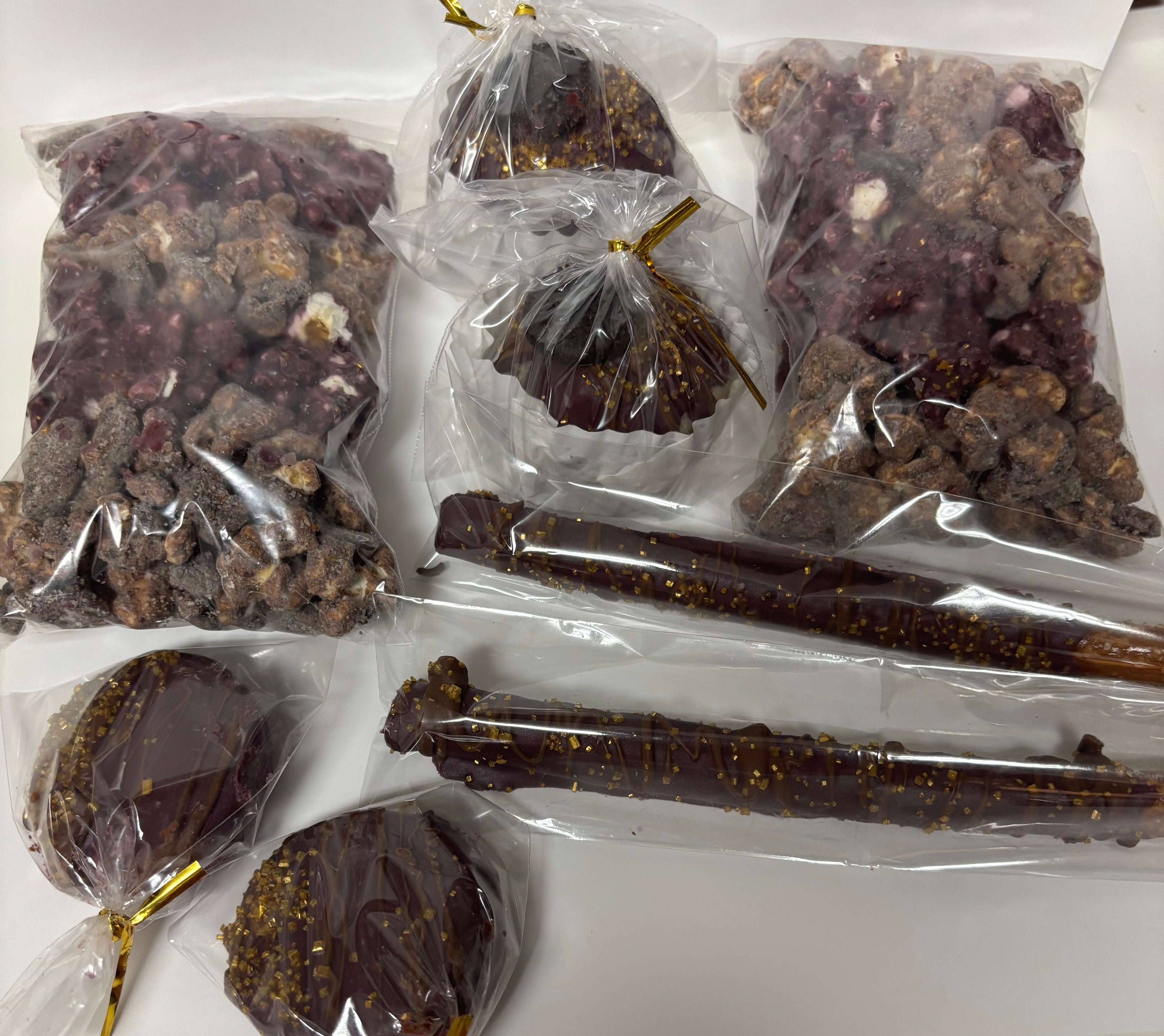 Purple and black Oreo theme treat box