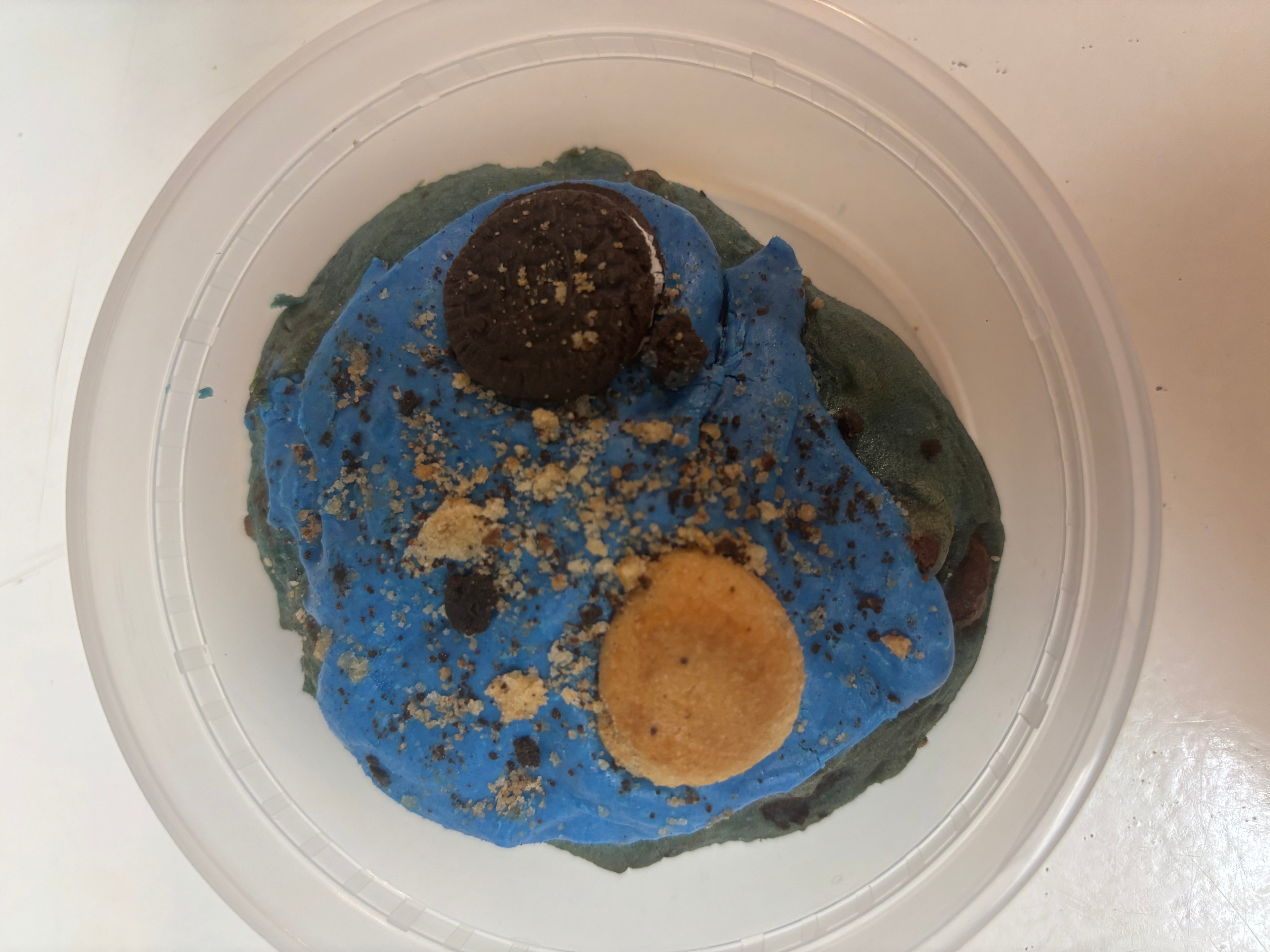 Blue Cookie Monster Cookie