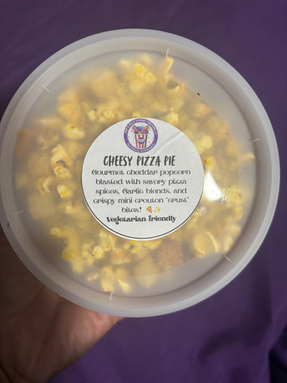 Cheesy Pizza Pie Gourmet Popcorn
