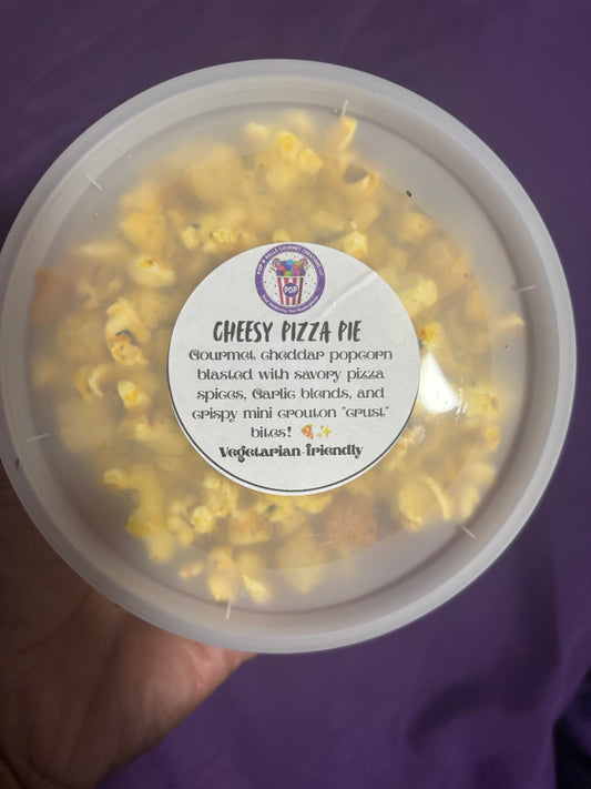 Cheesy Pizza Pie Gourmet Popcorn