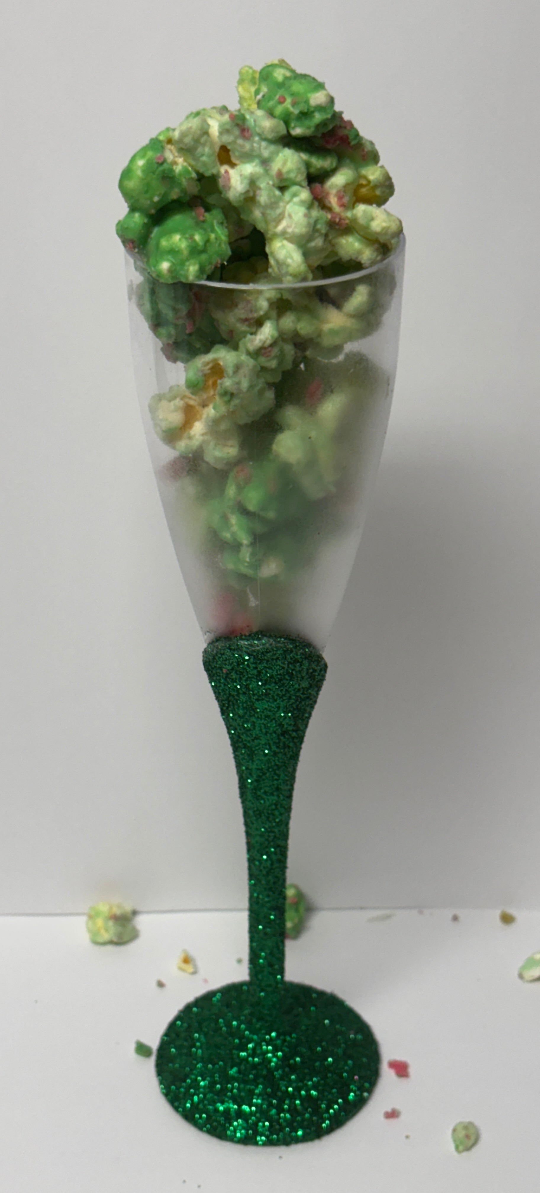 The Zing Popcorn Glitter Flute Wine Glass