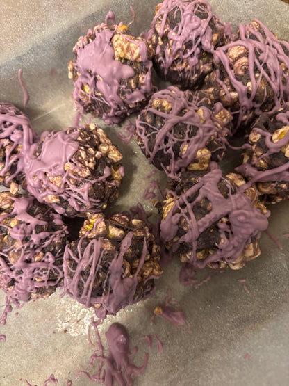 Purple Popcorn Ball