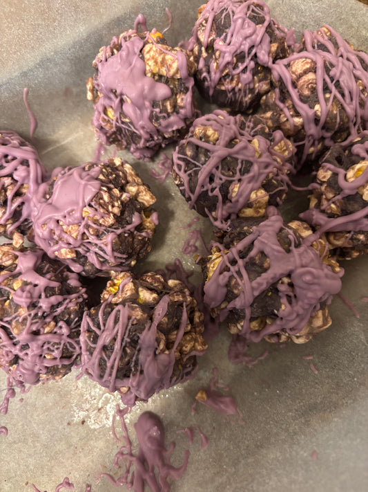 Purple Popcorn Ball
