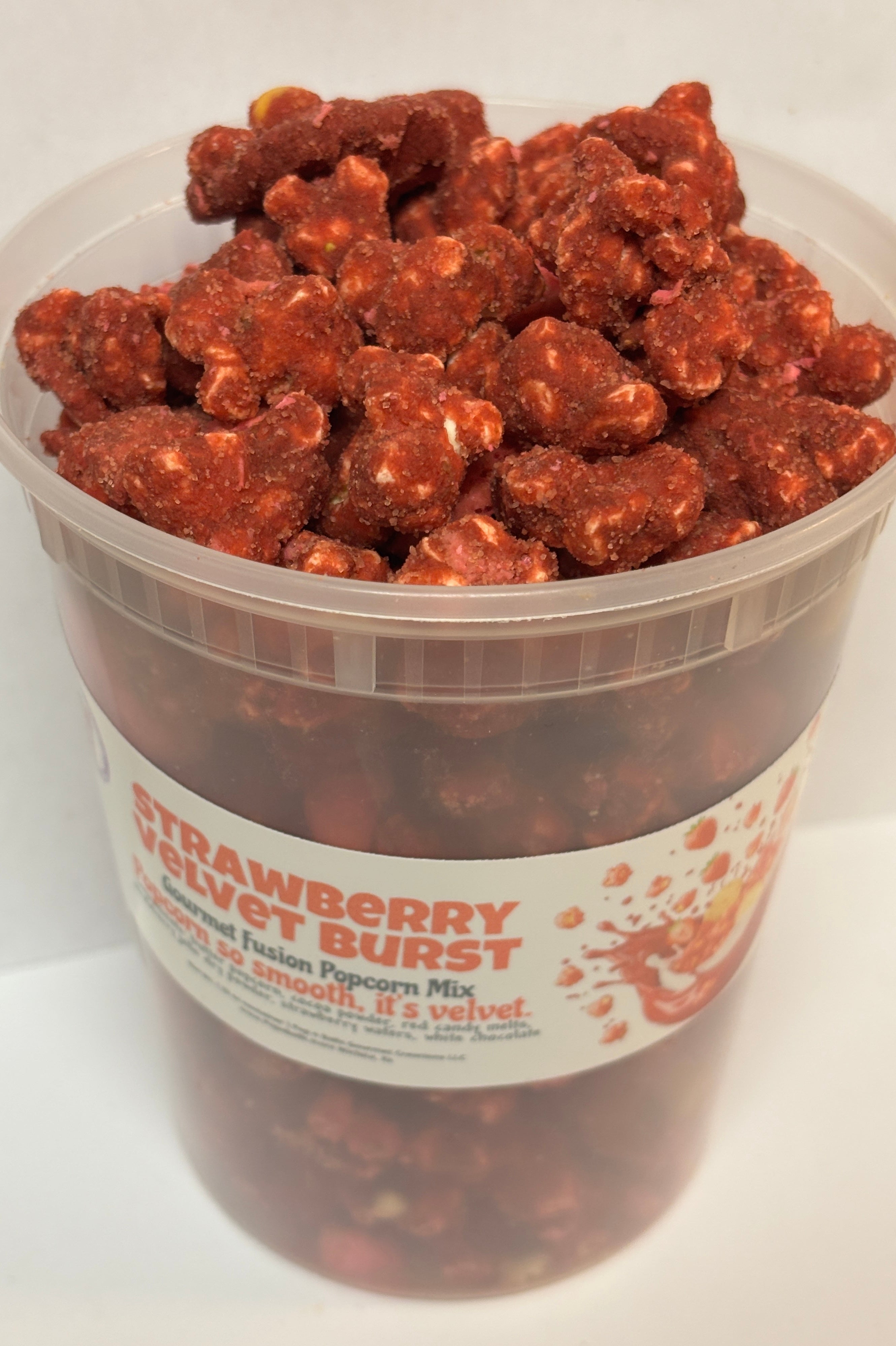 Strawberry Velvet Burst Gourmet Fusion Popcorn Mix