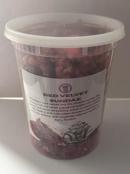 Red Velvet Sundae Popcorn Mix